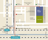 Image:Rail access map to Akihabara and Iwamoto-cho